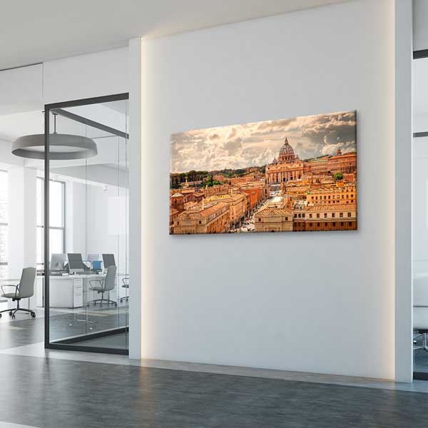 Roma Vatikan Şehir Manzarası Kanvas Tablo – 13748