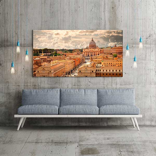 Roma Vatikan Şehir Manzarası Kanvas Tablo – 13748