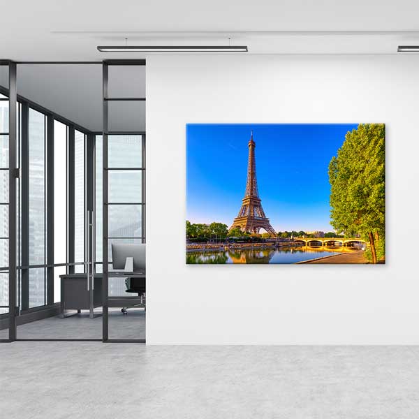 interior-wall-art-13442-04 Eyfel Kulesi & Paris Nehir Manzarası Kanvas Tablo 13442