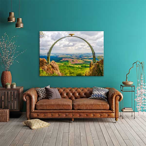 Gökova Kartal Kemeri Panorama Manzarası Kanvas Tablo 13492