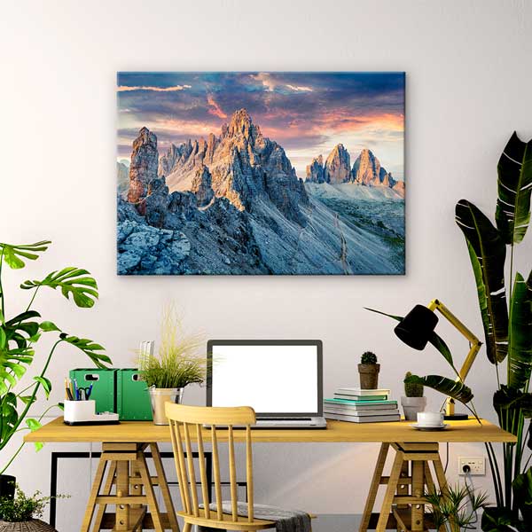 Dolomit Dağları Manzara Kanvas Tablo 13512