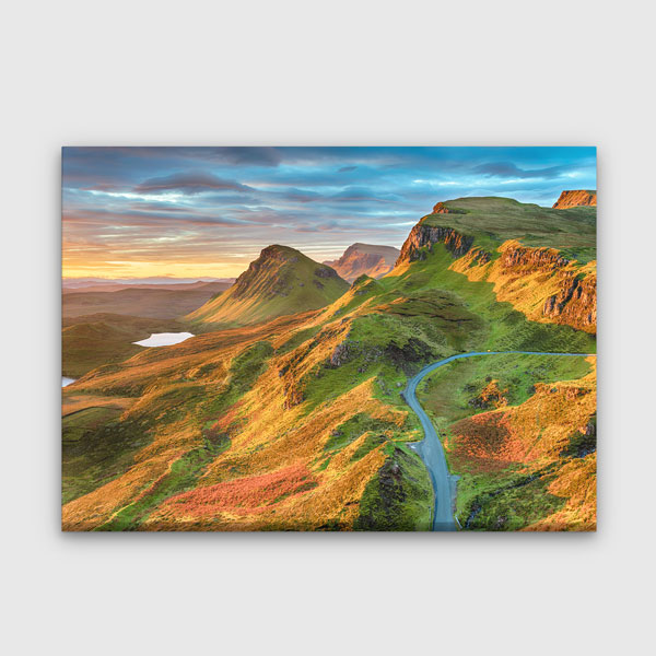 Yamaç Dağ Yolu Manzara Kanvas Tablo 13513