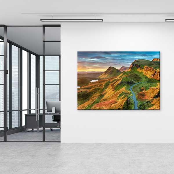 Yamaç Dağ Yolu Manzara Kanvas Tablo 13513