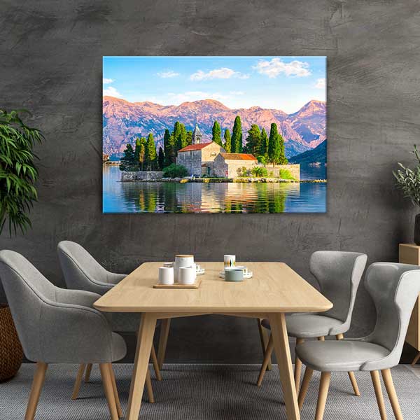 Akdeniz Ada Manzarası Kanvas Tablo 13517