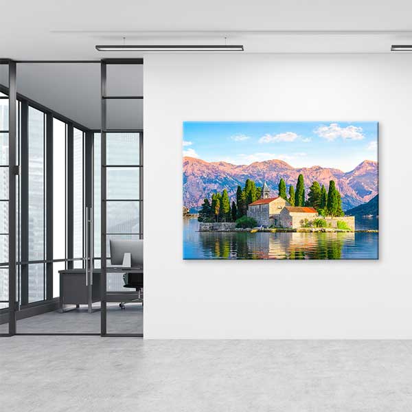 Akdeniz Ada Manzarası Kanvas Tablo 13517