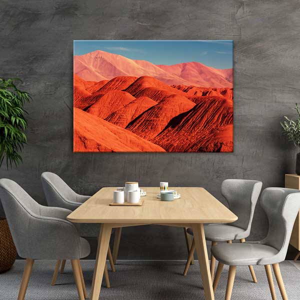 Güney Amerika Kızıl Dağ Manzarası Kanvas Tablo 13556