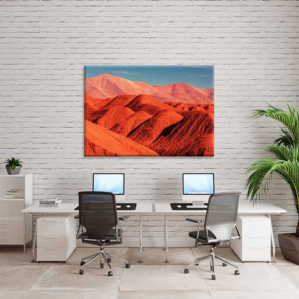 Güney Amerika Kızıl Dağ Manzarası Kanvas Tablo 13556