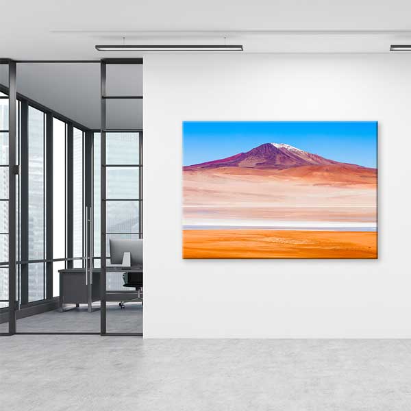 Çöl Zirvesi Minimal Dağ Manzarası Kanvas Tablo 13562