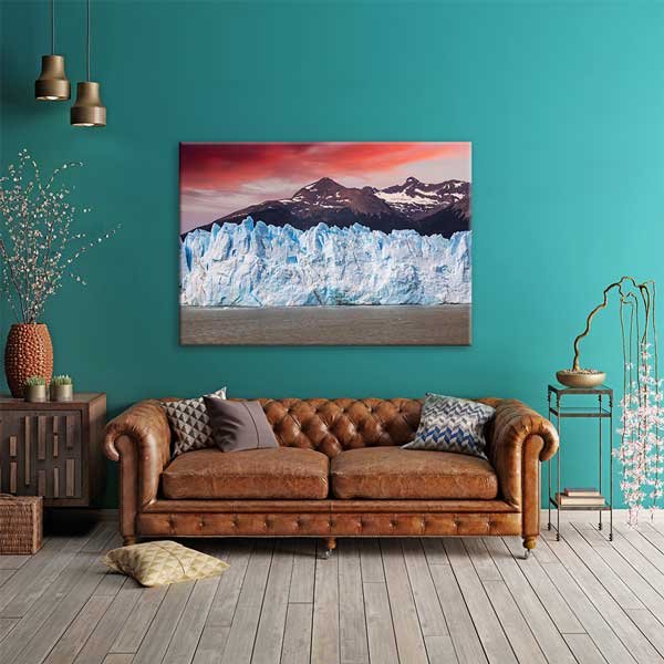 Patagonya Buzulu Dağ Manzarası Kanvas Tablo 13572