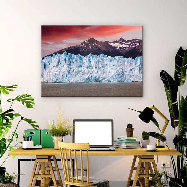 Patagonya Buzulu Dağ Manzarası Kanvas Tablo 13572