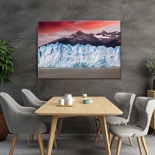 Patagonya Buzulu Dağ Manzarası Kanvas Tablo 13572