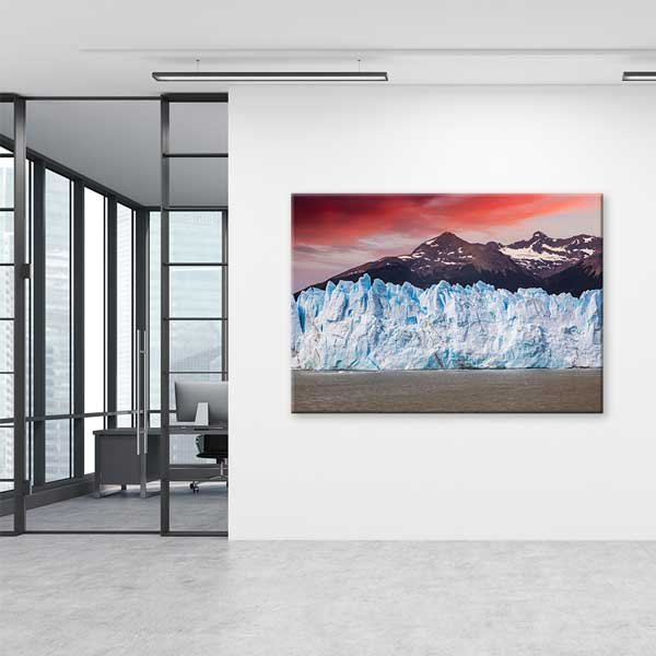 Patagonya Buzulu Dağ Manzarası Kanvas Tablo 13572