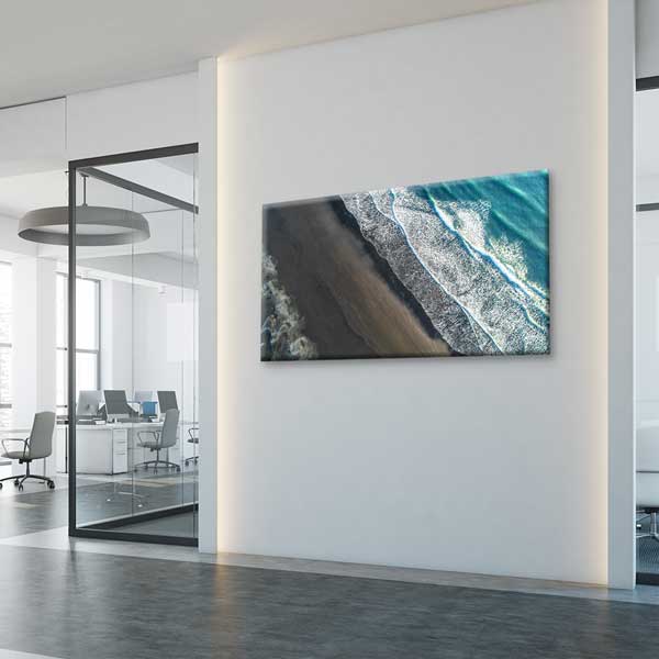 interior-wall-art-13689-03 Kuş Bakışı Okyanus Dalgaları Kıyı Manzarası Kanvas Tablo – 13689