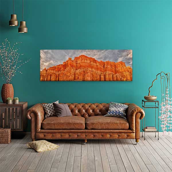interior-wall-art-13812-01 Kızıl Kaya Formasyonları Çöl Panoraması Duvar Tablosu 13812