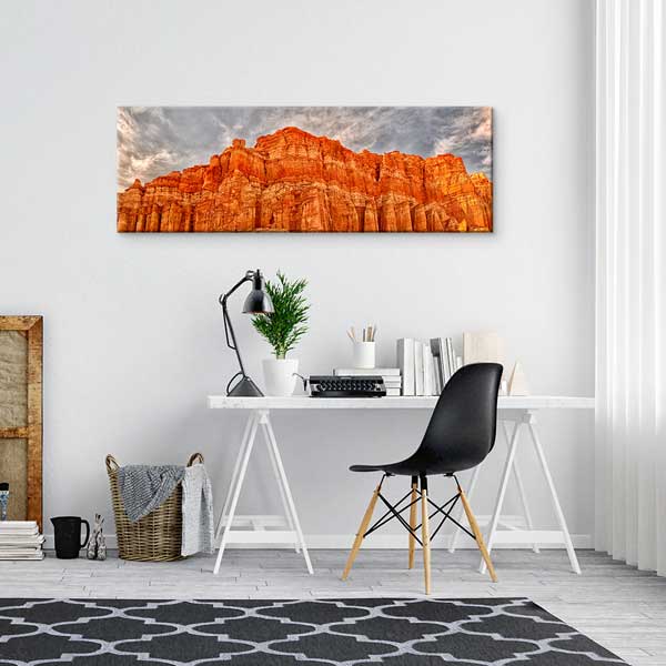 interior-wall-art-13812-02 Kızıl Kaya Formasyonları Çöl Panoraması Duvar Tablosu 13812