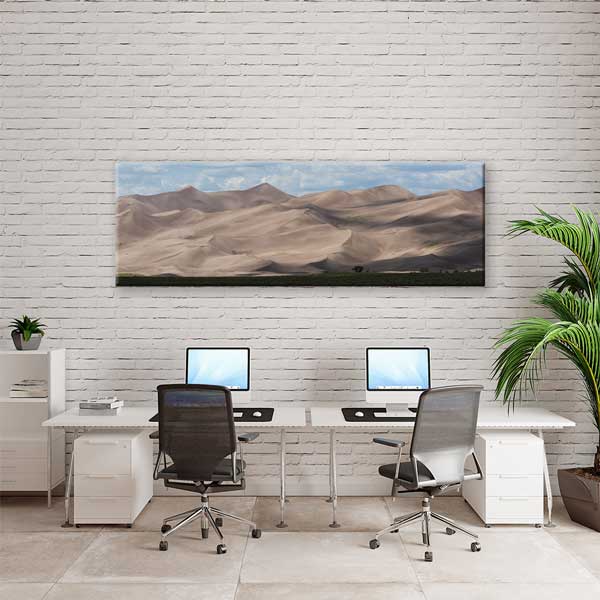 Sessiz Kum Tepeleri Panoramik Çöl Manzarası Duvar Tablosu 13831