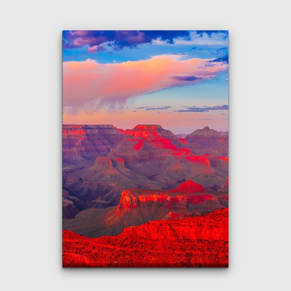 Gün Batımında Kızıl Kanyon Manzarası Kanvas Tablo 13860