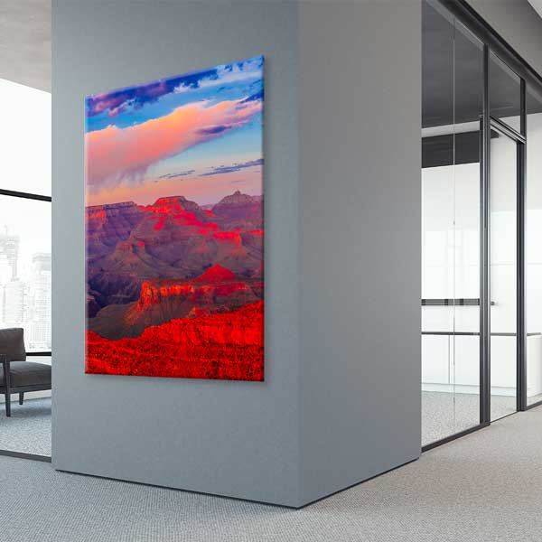 Gün Batımında Kızıl Kanyon Manzarası Kanvas Tablo 13860