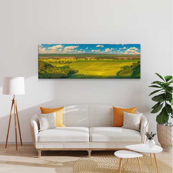 Sarı Tarlalar ve Ufuk Manzarası Kanvas Tablo 13871