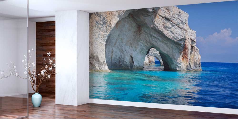 Turkuaz Deniz ve Kaya Kemeri Panorama Fotoğraf Duvar Kağıdı – Duvar Kaplaması 12901