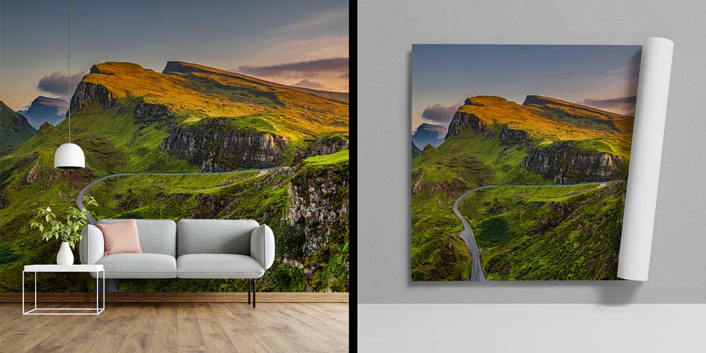 Dağ Yolunda Gün Batımı Duvar Kağıdı 12923