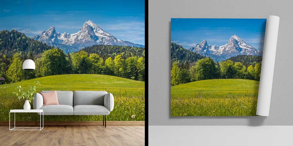 Yeşil Dağ Manzarası Duvar Kağıdı 12929