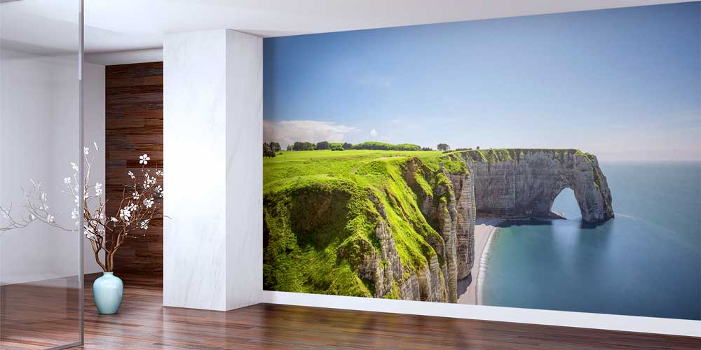 Yeşil Falezler ve Kaya Kemeri Deniz Manzarası Duvar Kağıdı 12961