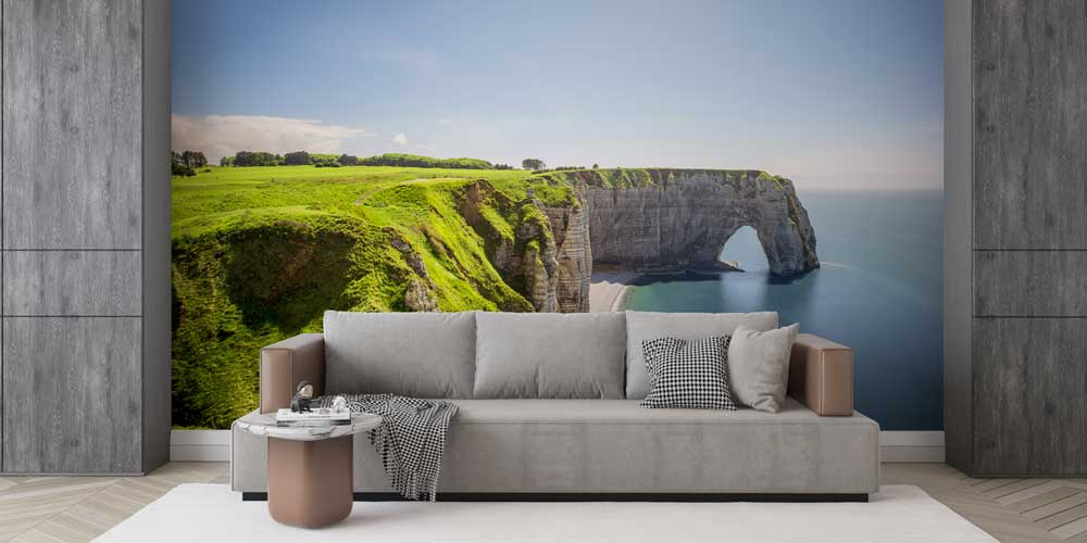 Yeşil Falezler ve Kaya Kemeri Deniz Manzarası Duvar Kağıdı 12961
