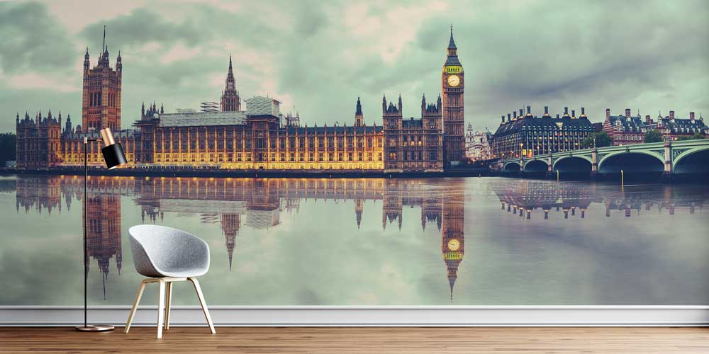 Londra Big Ben ve Westminster Manzaralı Duvar Kağıdı 12996