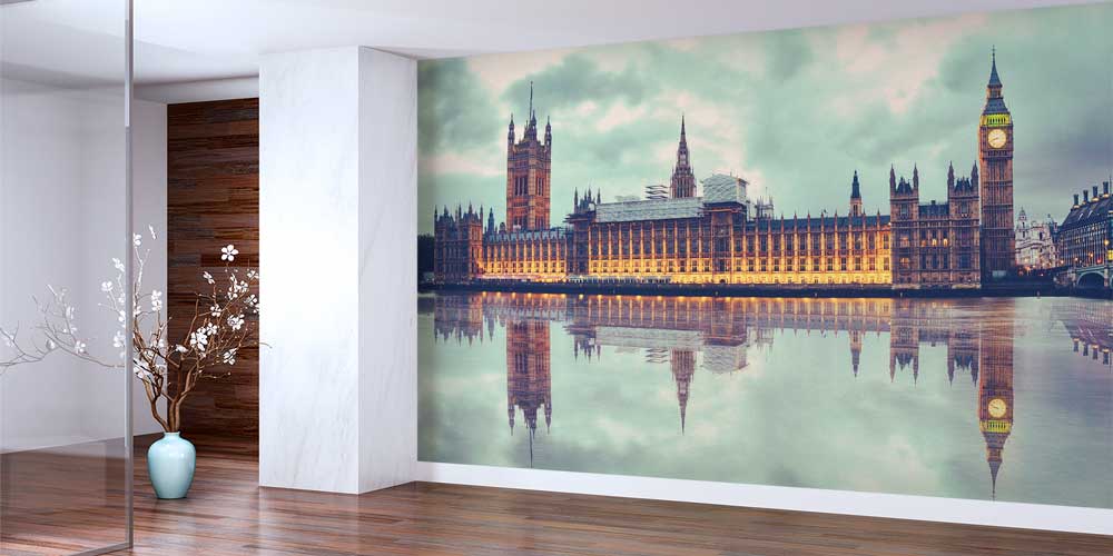 Londra Big Ben ve Westminster Manzaralı Duvar Kağıdı 12996