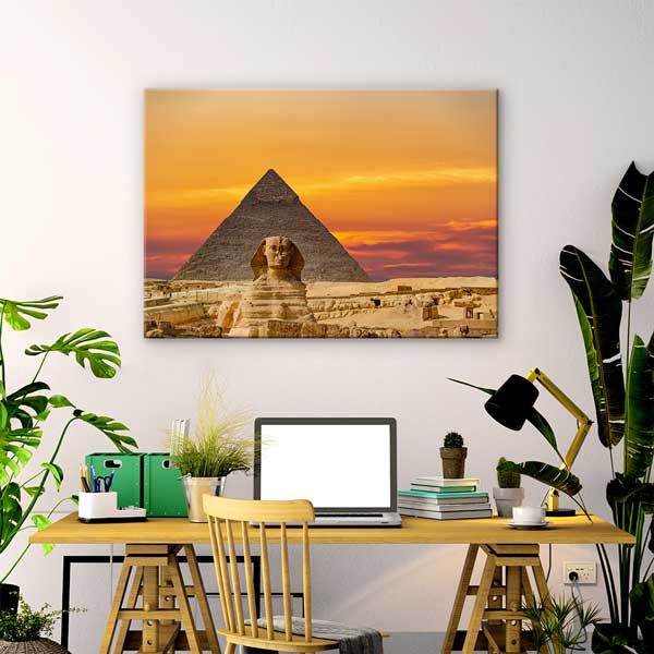 interior-wall-decor-13305-01 Mısır Piramitleri ve Sfenks Kanvas Tablo 13305