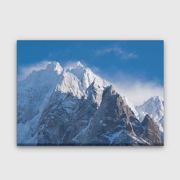 interior-wall-decor-13392-00 Buzul Dağ Zirveleri ve Kar Manzarası Duvar Tablosu 13392
