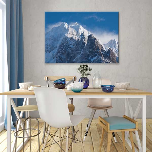 interior-wall-decor-13392-03 Buzul Dağ Zirveleri ve Kar Manzarası Duvar Tablosu 13392