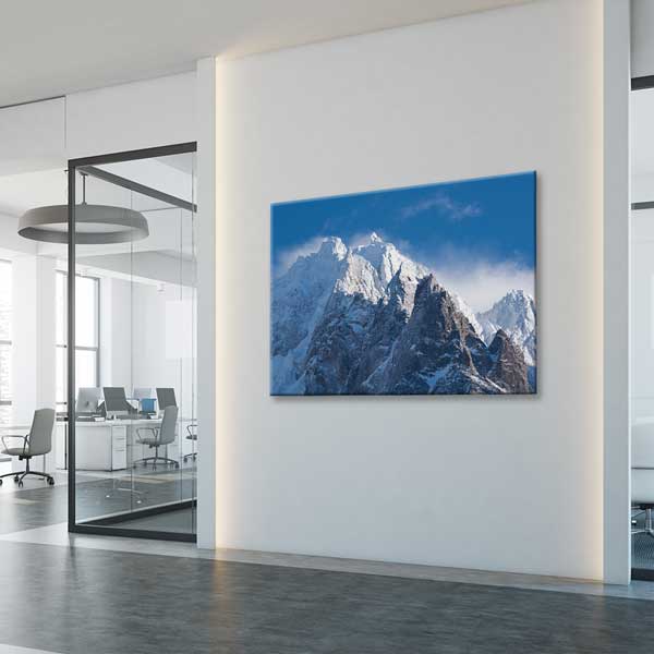 interior-wall-decor-13392-04 Buzul Dağ Zirveleri ve Kar Manzarası Duvar Tablosu 13392