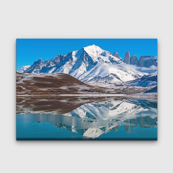 Yansımalı And Dağları Manzarası Kanvas Tablo 13569