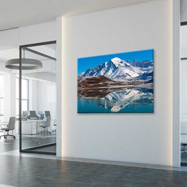 Yansımalı And Dağları Manzarası Kanvas Tablo 13569