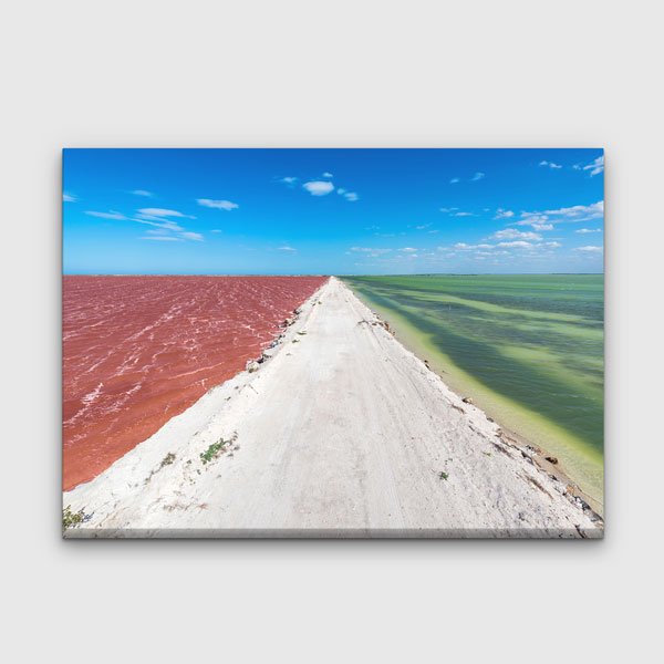 İki Renkli Deniz Manzarası Kanvas Tablo 13577