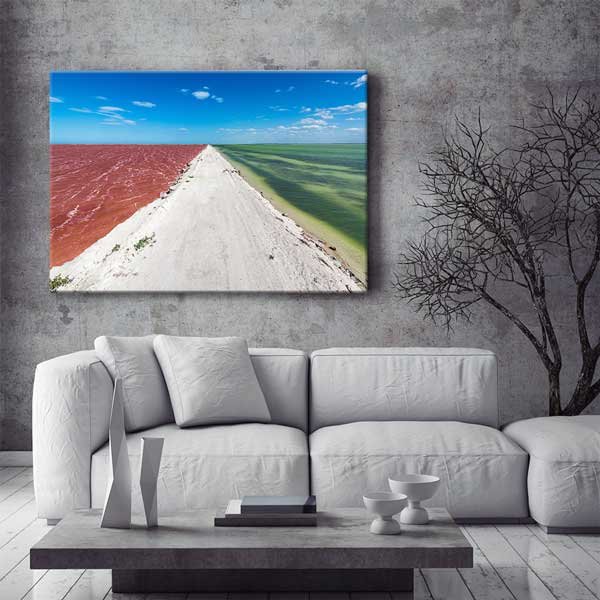 İki Renkli Deniz Manzarası Kanvas Tablo 13577