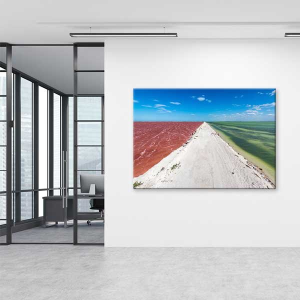 İki Renkli Deniz Manzarası Kanvas Tablo 13577