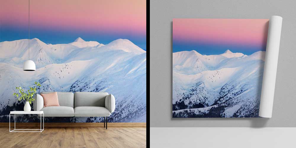 interior-wall-design-12926-03 Dolunaylı Kış Dağları Duvar Kağıdı 12926