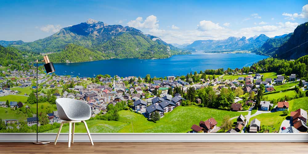 Dağ ve Göl Manzarası Duvar Kağıdı 12969