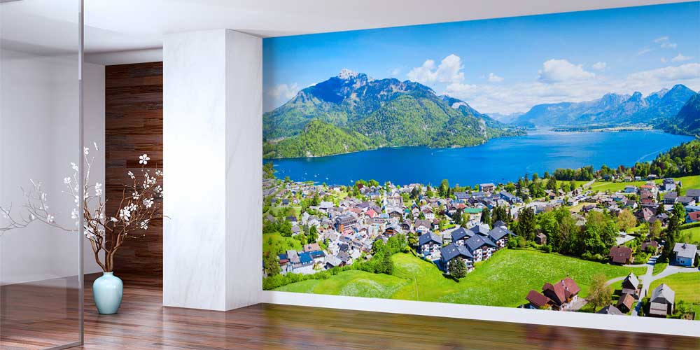 Dağ ve Göl Manzarası Duvar Kağıdı 12969