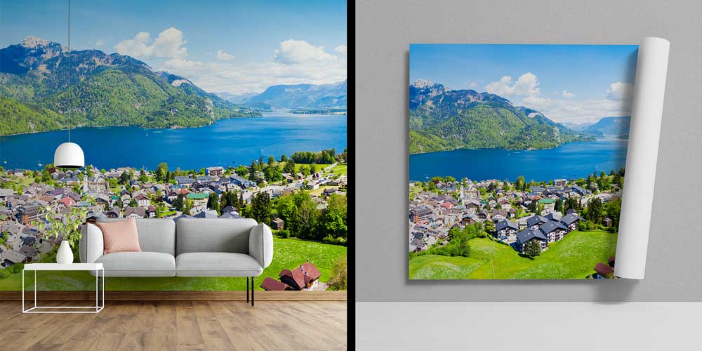 Dağ ve Göl Manzarası Duvar Kağıdı 12969