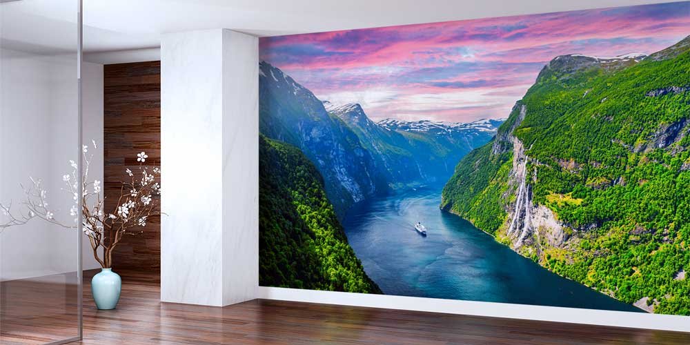 Geirangerfjord Norveç Fiyort Manzarası Duvar Kağıdı 13139