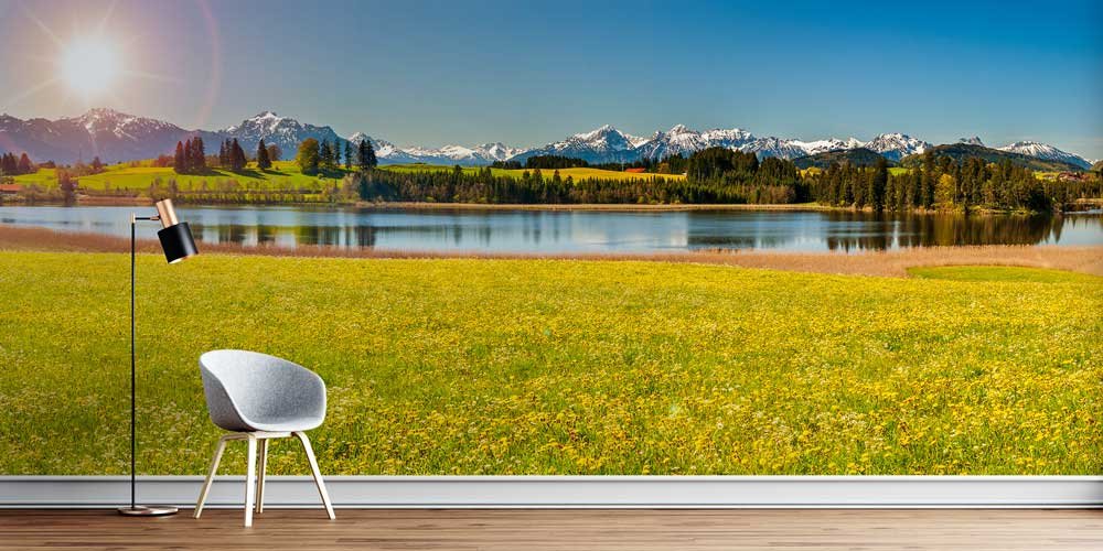 Alp Dağları ve Göl Manzarası Duvar Kağıdı 13145