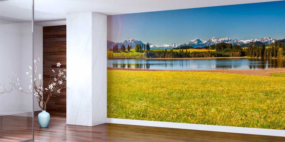 Alp Dağları ve Göl Manzarası Duvar Kağıdı 13145