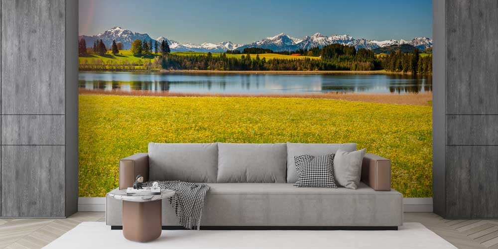 Alp Dağları ve Göl Manzarası Duvar Kağıdı 13145