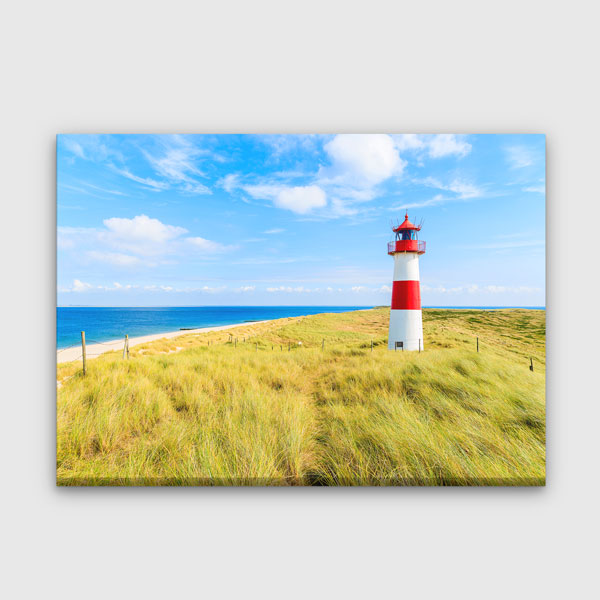 Deniz Feneri ve Sahil Manzarası Duvar Tablosu 13399