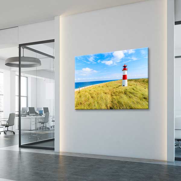 Deniz Feneri ve Sahil Manzarası Duvar Tablosu 13399