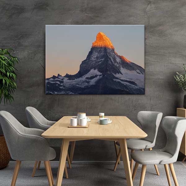 Matterhorn Zirvesi Günbatımı Kanvas Tablo 13418